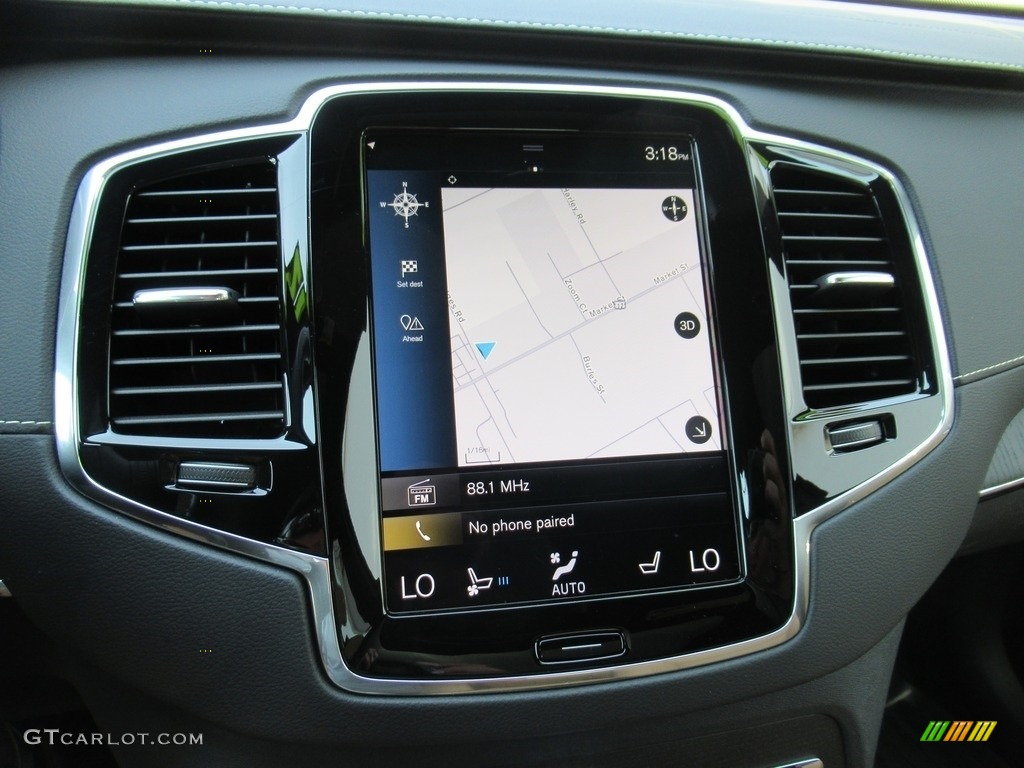 2021 XC90 T6 AWD Inscription - Denim Blue Metallic / Amber/Charcoal photo #17