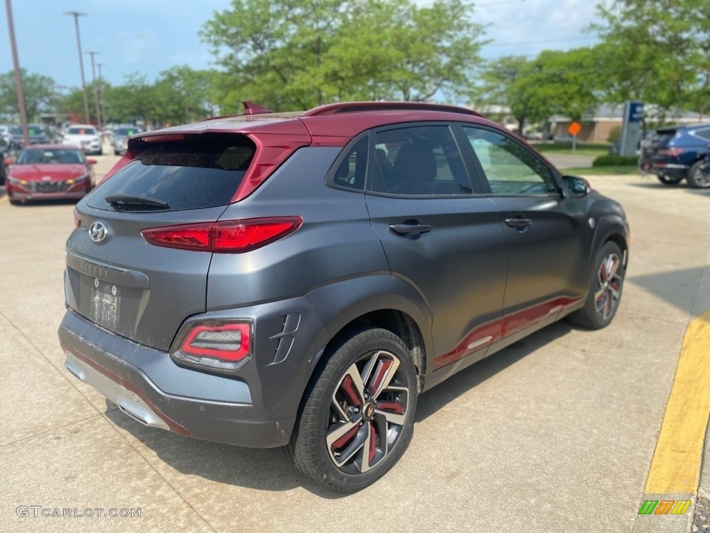 Iron Man Matte Gray 2019 Hyundai Kona Iron Man Edition AWD Exterior Photo #142055645
