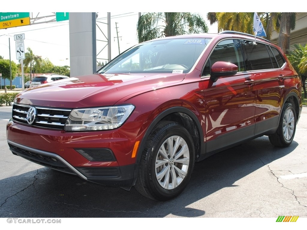 Cardinal Red Metallic 2018 Volkswagen Tiguan S Exterior Photo #142055732