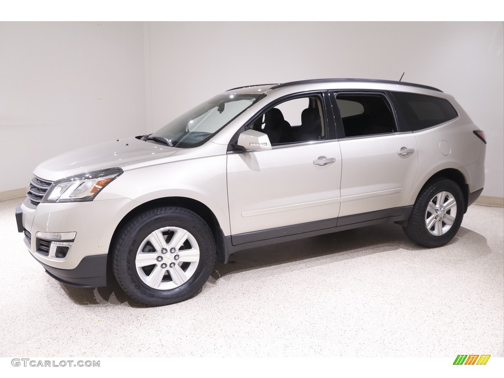 2014 Traverse LT - Champagne Silver Metallic / Ebony/Mojave photo #3