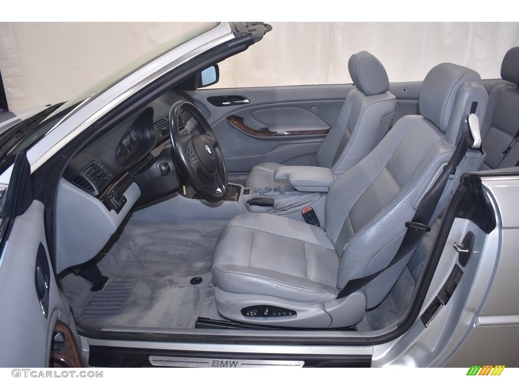 2001 3 Series 325i Convertible - Titanium Silver Metallic / Grey photo #11