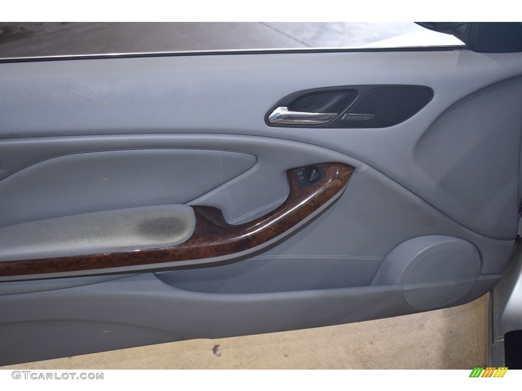 2001 3 Series 325i Convertible - Titanium Silver Metallic / Grey photo #14