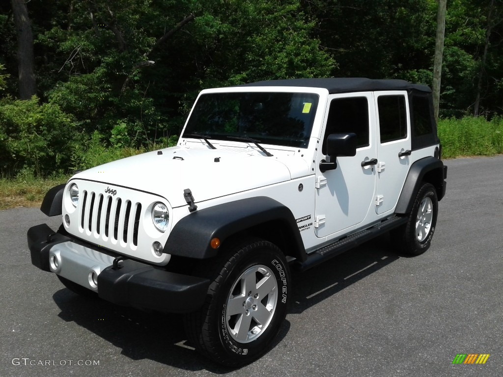 2017 Wrangler Unlimited Sport 4x4 - Bright White / Black photo #2