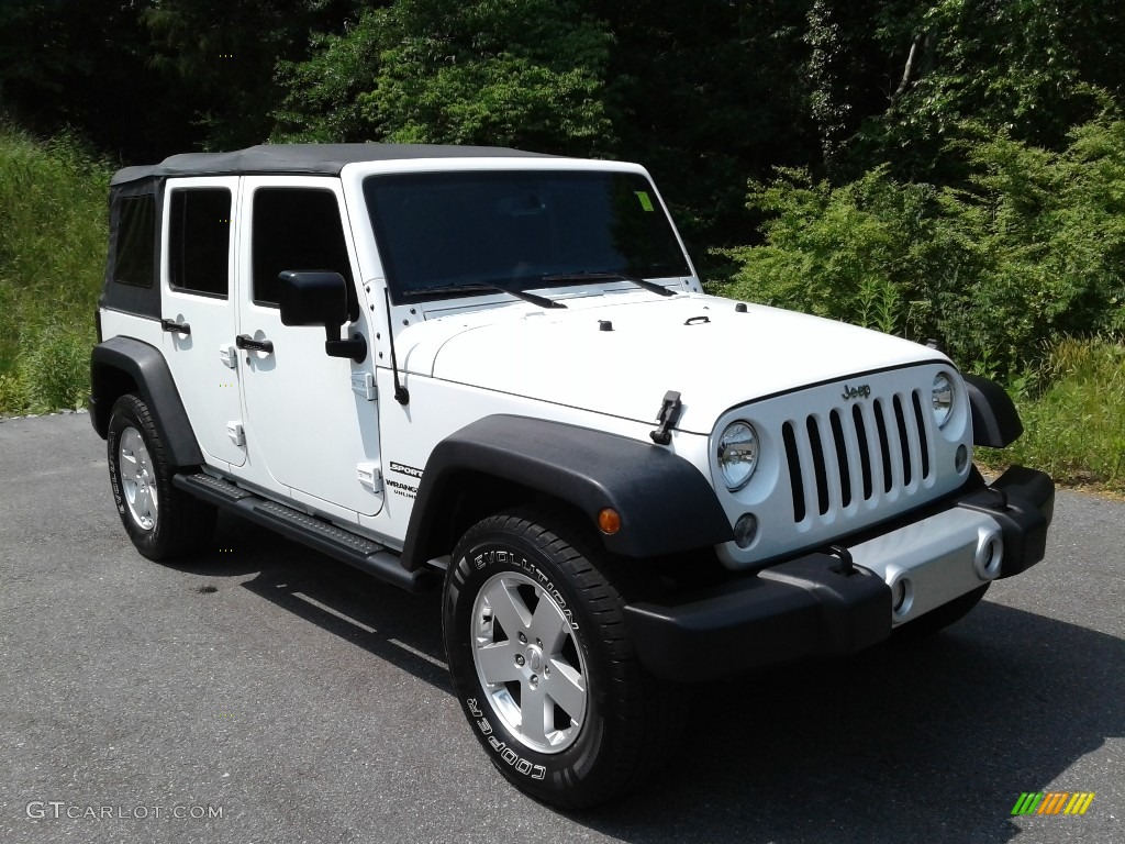 2017 Wrangler Unlimited Sport 4x4 - Bright White / Black photo #4