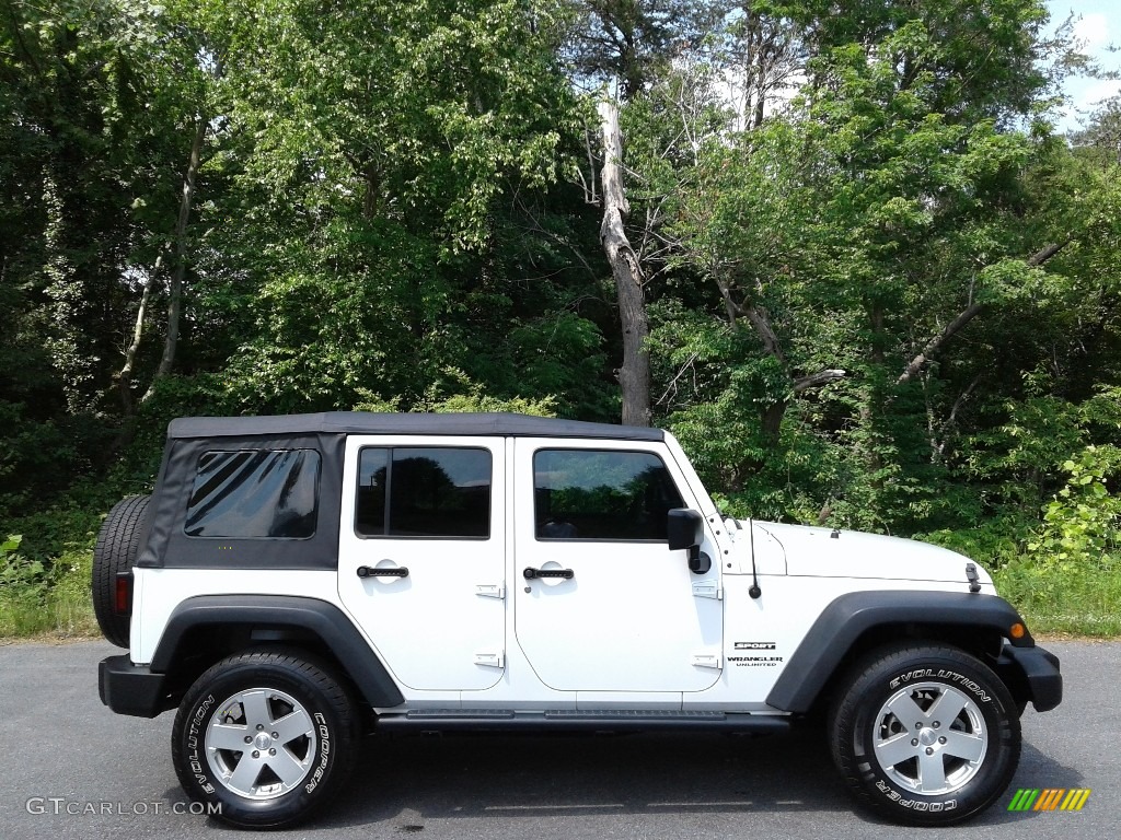 2017 Wrangler Unlimited Sport 4x4 - Bright White / Black photo #5