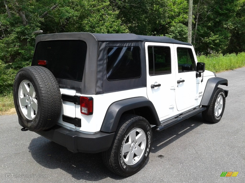 2017 Wrangler Unlimited Sport 4x4 - Bright White / Black photo #6