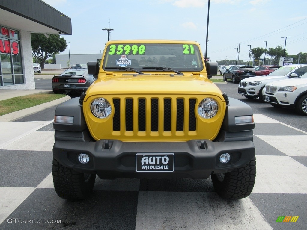2021 Wrangler Sport 4x4 - Hellayella / Black photo #2