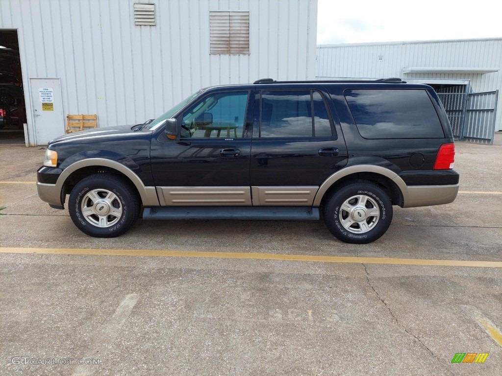 2003 Expedition Eddie Bauer - Black Clearcoat / Medium Parchment photo #7