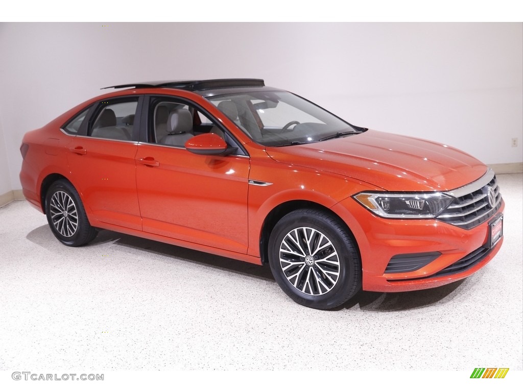 Habanero Orange 2019 Volkswagen Jetta SEL Exterior Photo #142059549