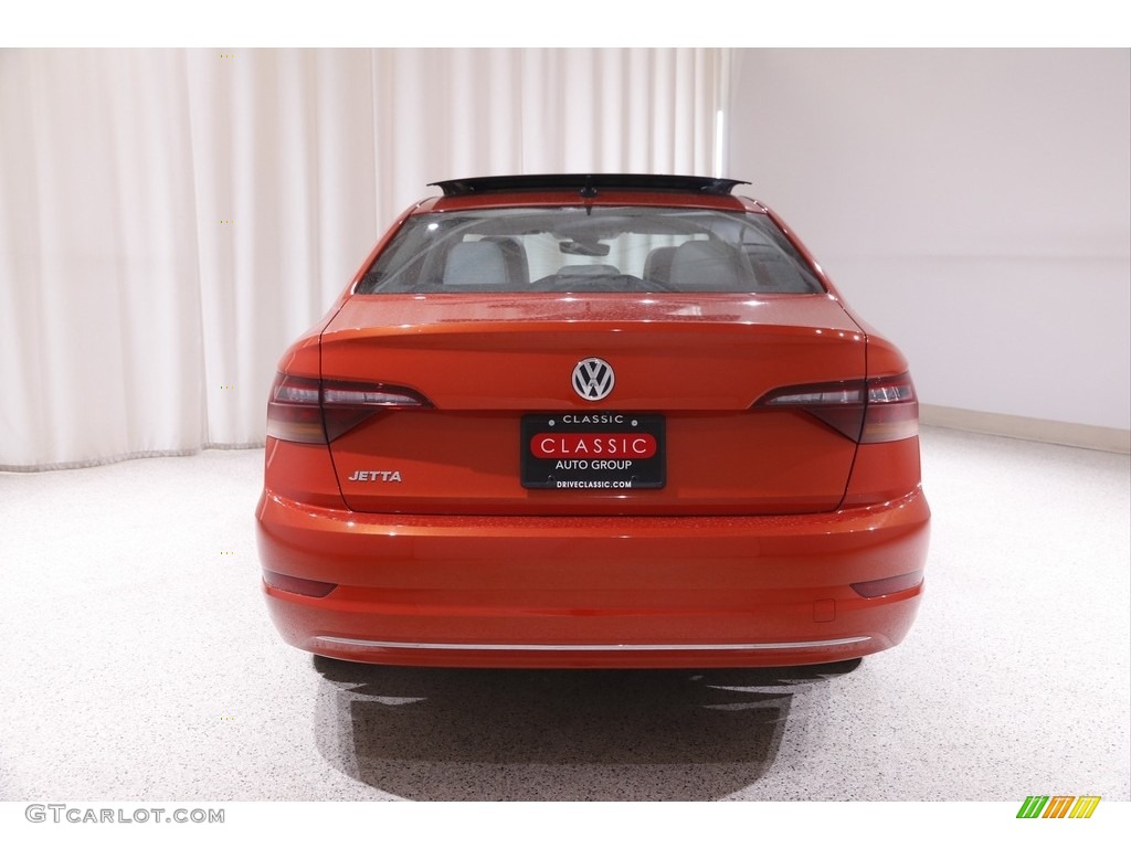 2019 Jetta SEL - Habanero Orange / Storm Gray photo #17