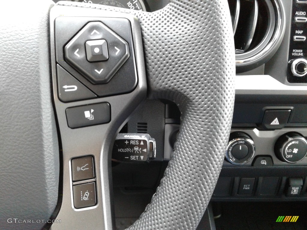 2020 Toyota Tacoma TRD Off Road Double Cab 4x4 TRD Cement/Black Steering Wheel Photo #142060107