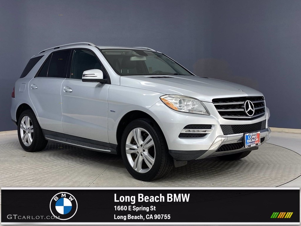 2012 ML 350 4Matic - Iridium Silver Metallic / Black photo #1