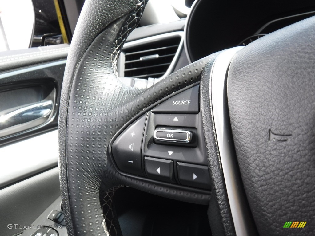 2017 Nissan Maxima SL Charcoal Steering Wheel Photo #142060992