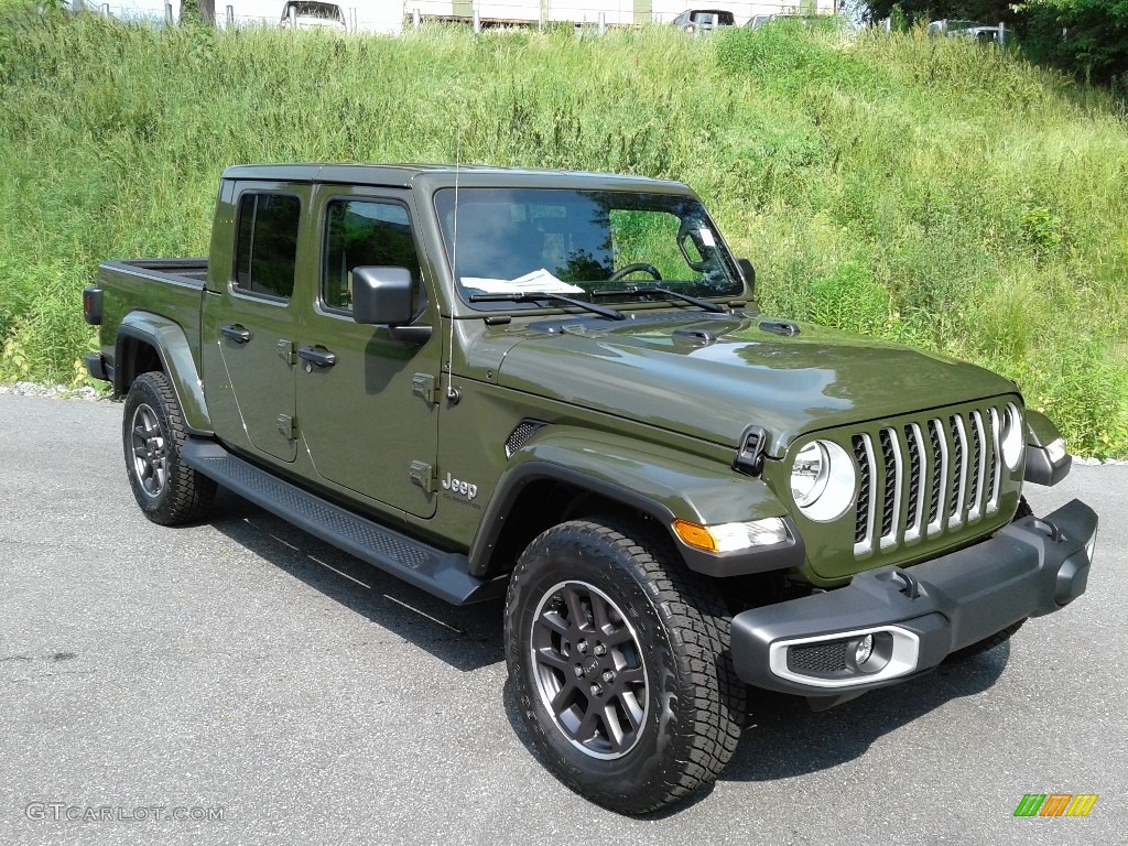 Sarge Green 2021 Jeep Gladiator Overland 4x4 Exterior Photo #142061172