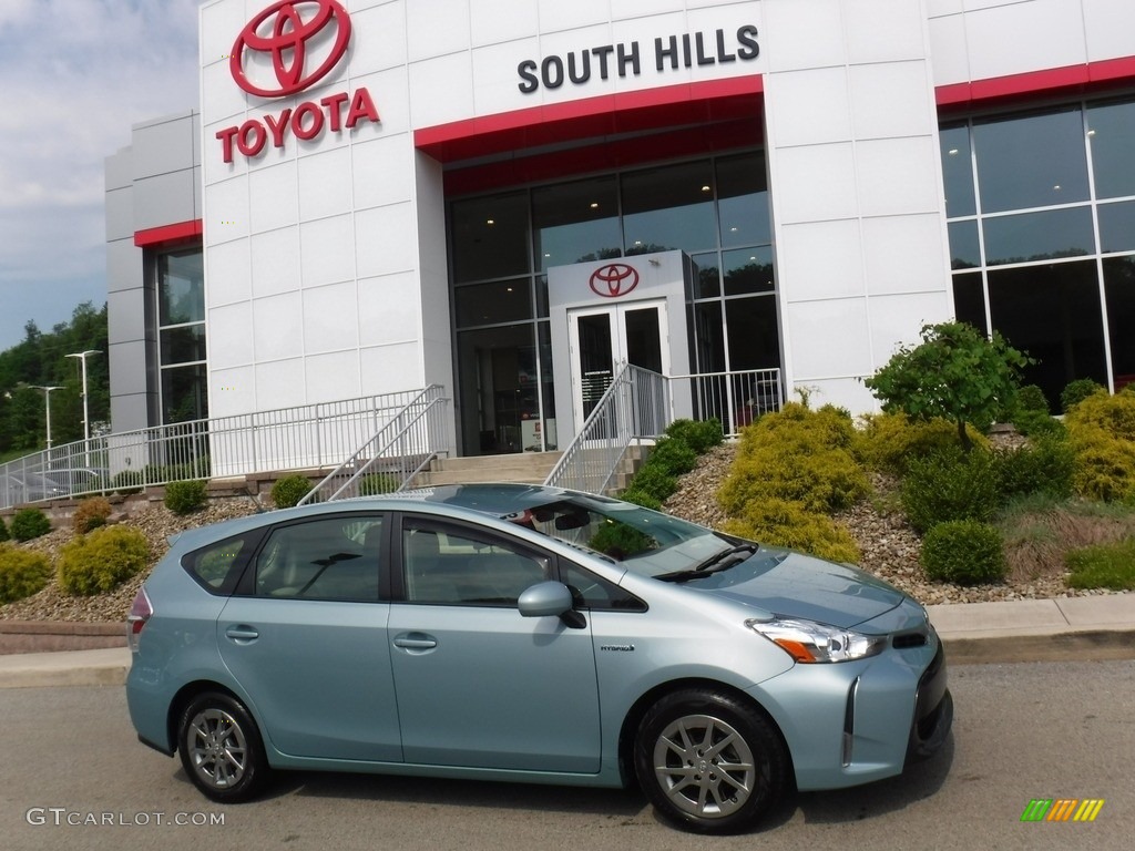 2015 Prius v Four - Sea Glass Pearl / Bisque photo #2