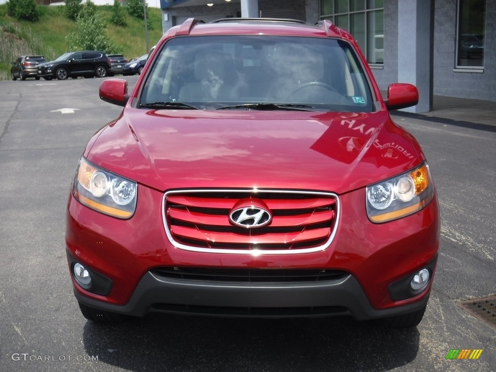 2011 Santa Fe Limited AWD - Sonoran Red / Beige photo #4