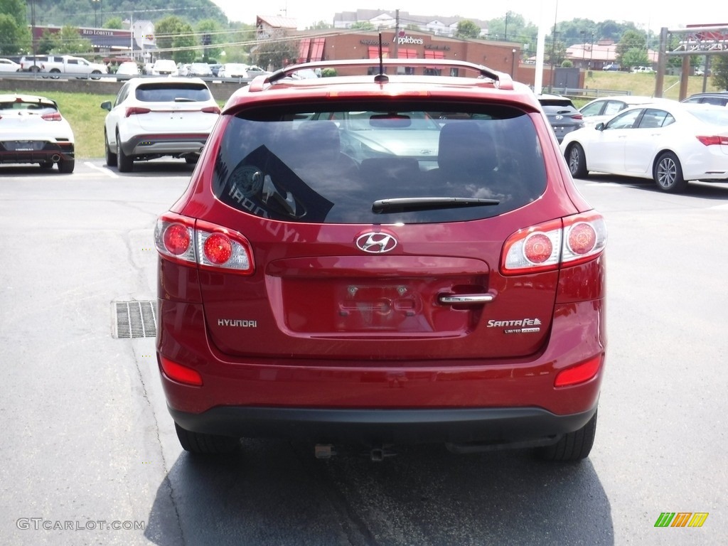 2011 Santa Fe Limited AWD - Sonoran Red / Beige photo #8