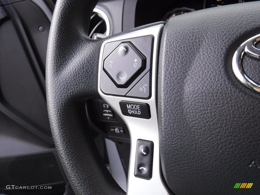 2020 Toyota Tundra SR5 CrewMax 4x4 Black Steering Wheel Photo #142063551