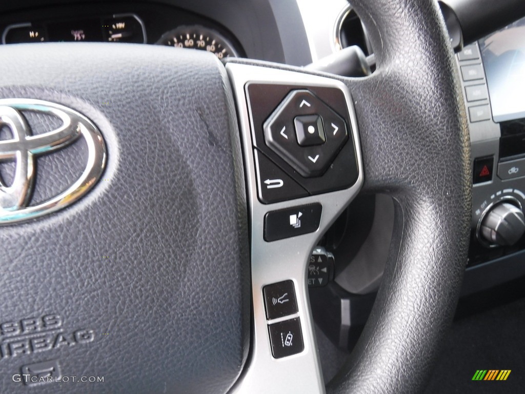 2020 Toyota Tundra SR5 CrewMax 4x4 Black Steering Wheel Photo #142063563