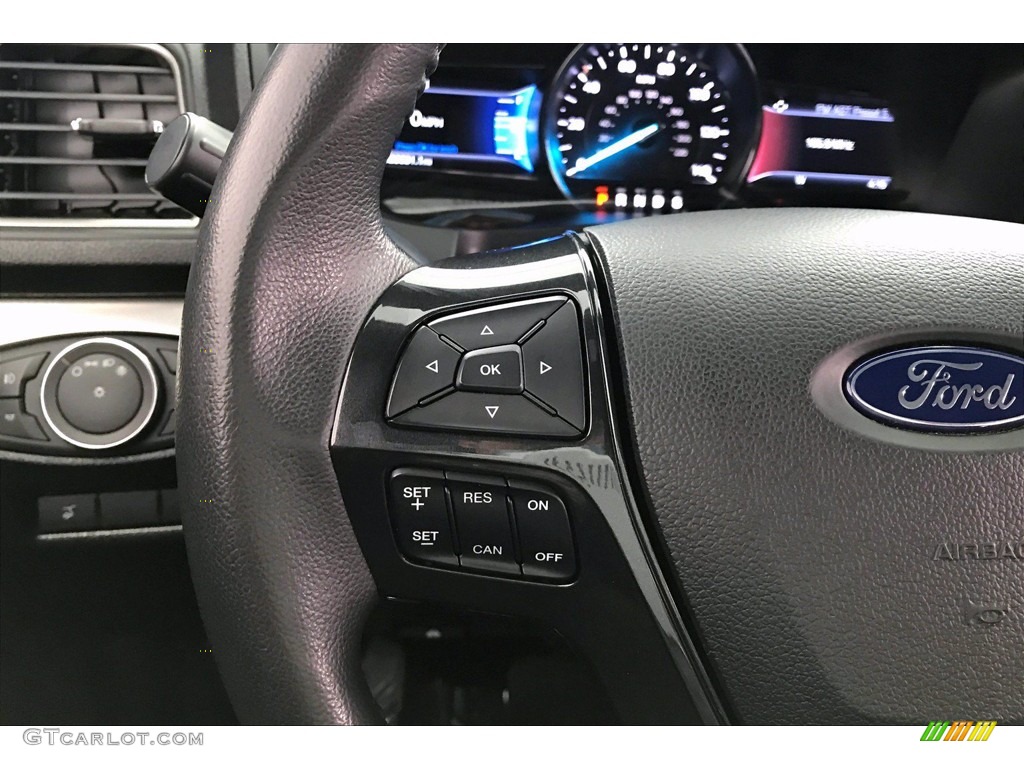 2019 Ford Explorer XLT Medium Black Steering Wheel Photo #142064811