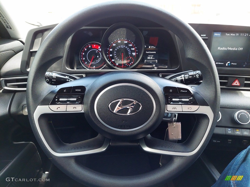 2021 Elantra SE - Phantom Black / Black photo #15