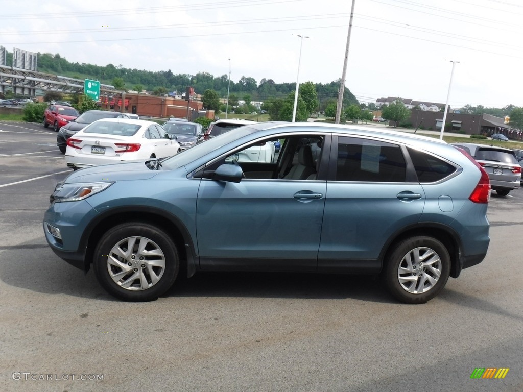 2016 CR-V EX-L AWD - Mountain Air Metallic / Beige photo #6