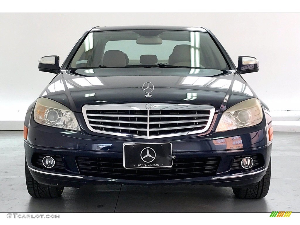 2008 C 300 Luxury - Capri Blue Metallic / Black/Sahara Beige photo #2