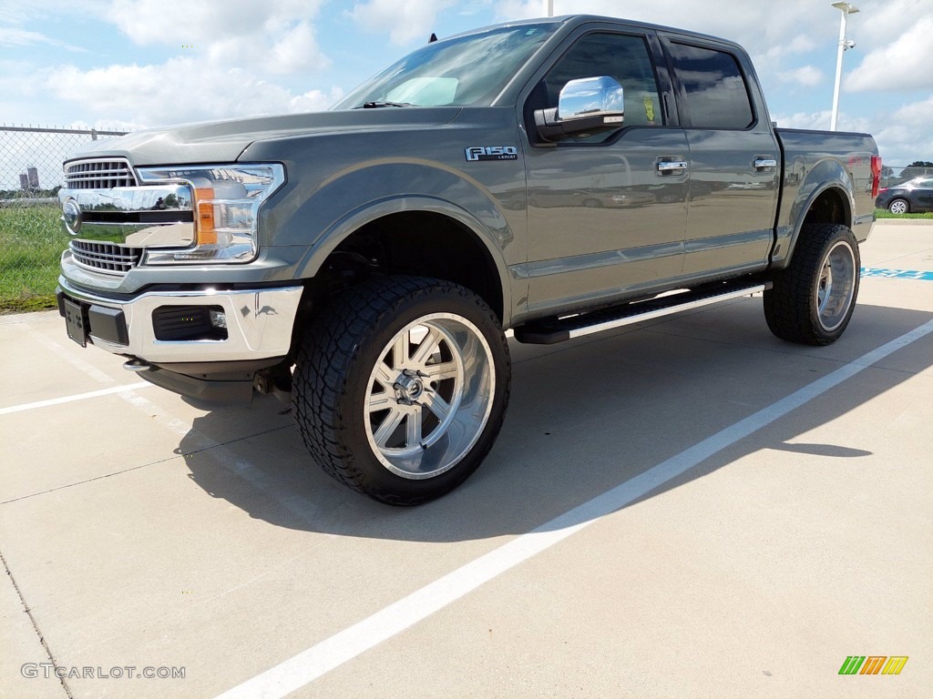 2019 F150 Lariat SuperCrew 4x4 - Silver Spruce / Black photo #2