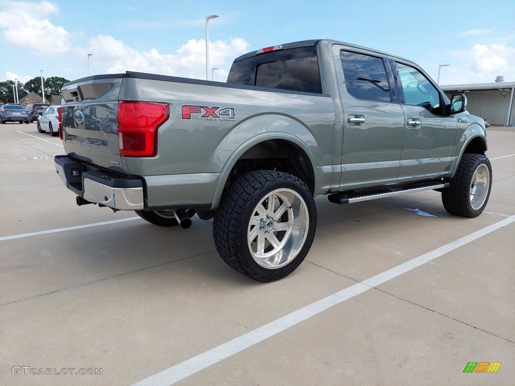 2019 F150 Lariat SuperCrew 4x4 - Silver Spruce / Black photo #3