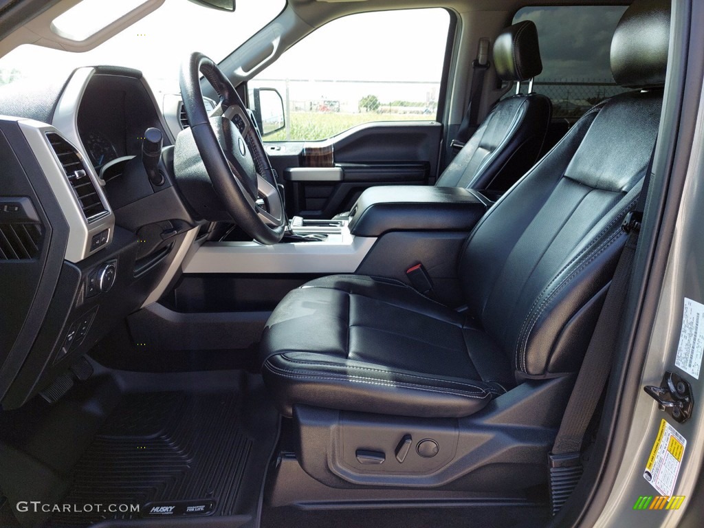2019 F150 Lariat SuperCrew 4x4 - Silver Spruce / Black photo #4