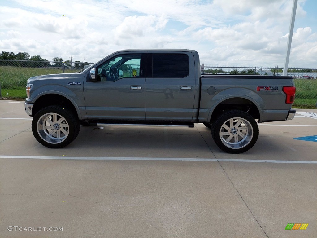 2019 F150 Lariat SuperCrew 4x4 - Silver Spruce / Black photo #7