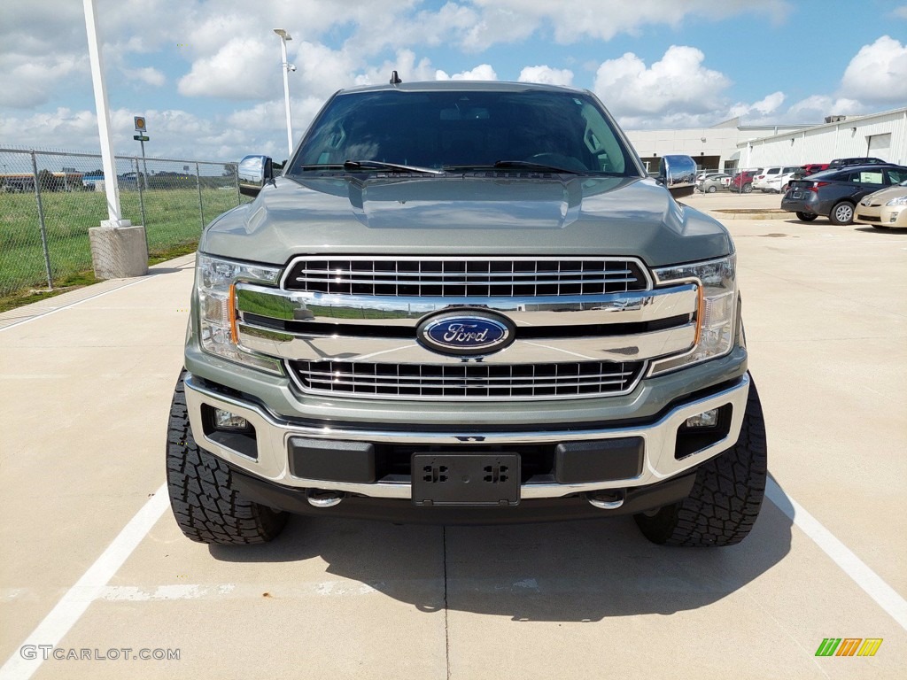 2019 F150 Lariat SuperCrew 4x4 - Silver Spruce / Black photo #9