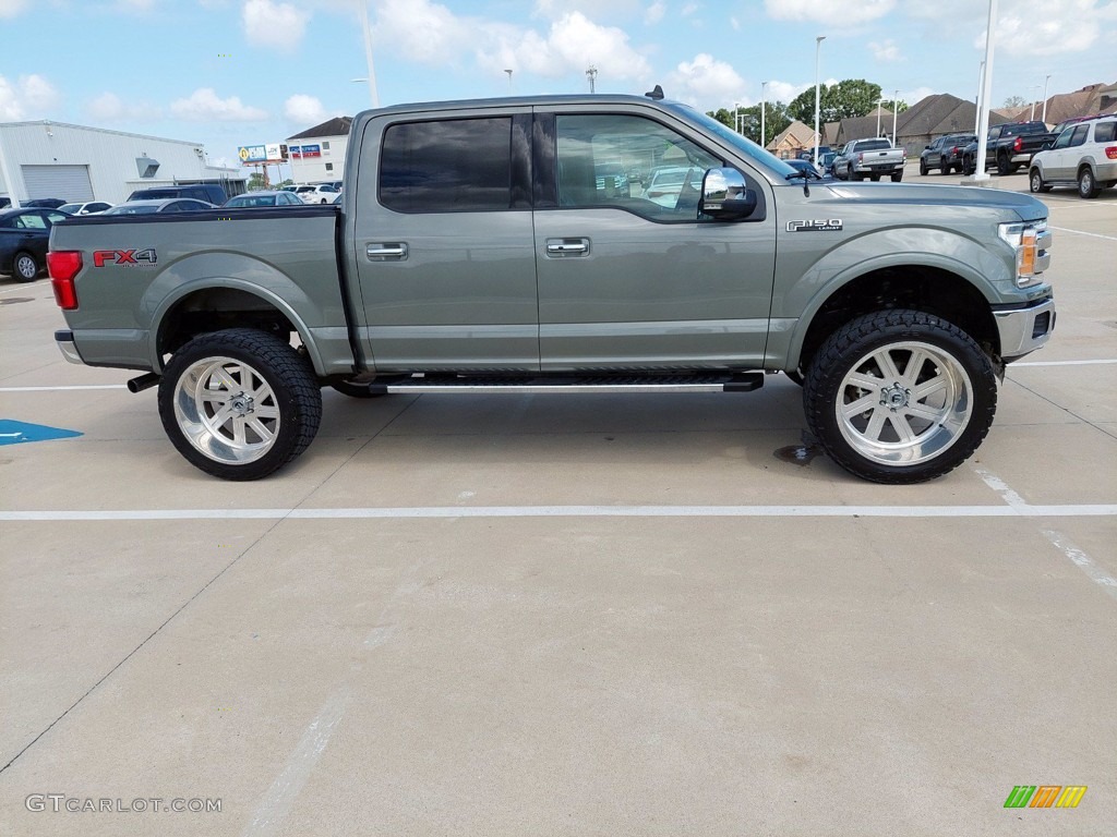 2019 F150 Lariat SuperCrew 4x4 - Silver Spruce / Black photo #12