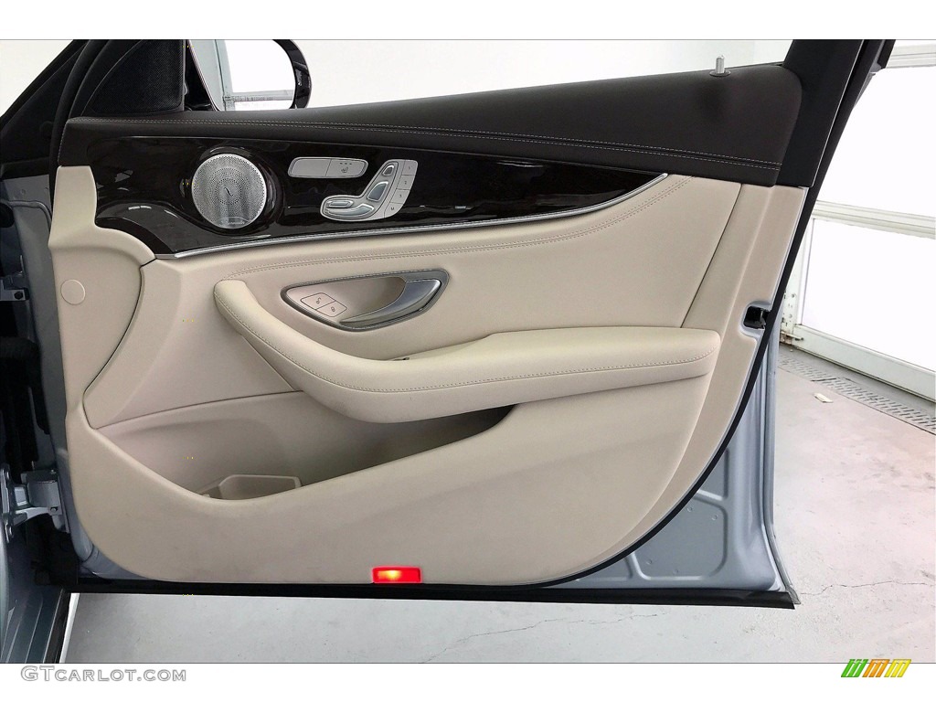 2018 Mercedes-Benz E 300 Sedan Macchiato Beige/Black Door Panel Photo #142066699