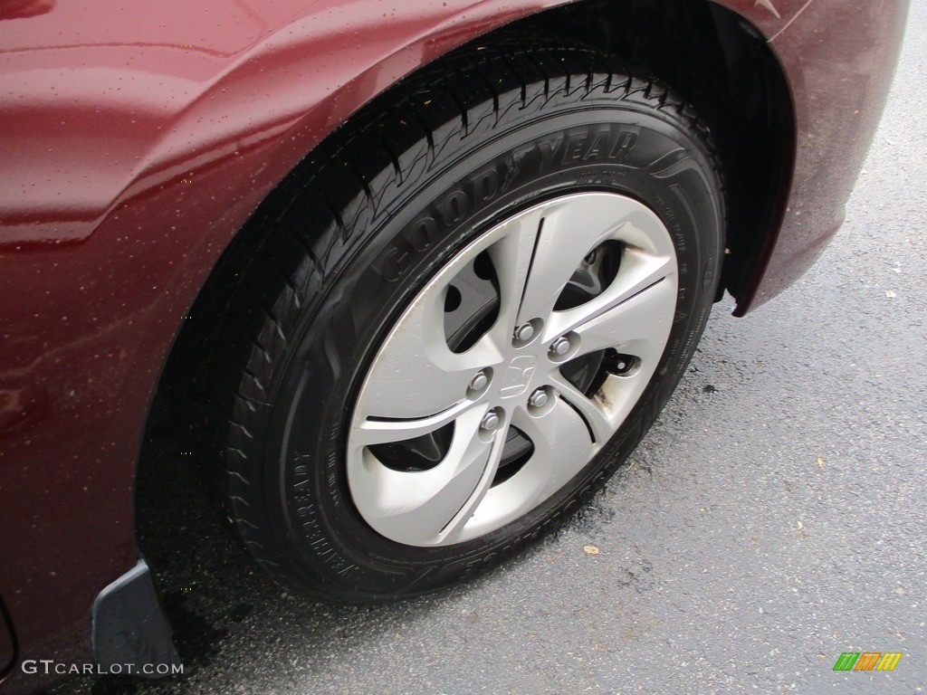 2013 Civic LX Sedan - Crimson Red Pearl / Beige photo #6