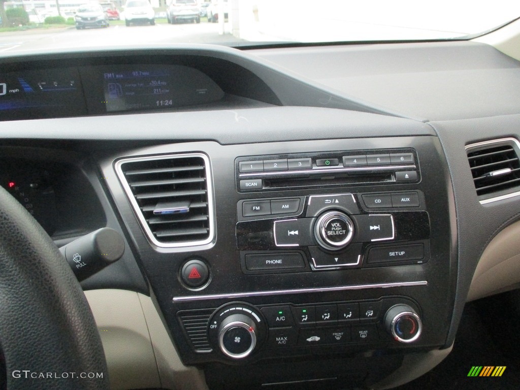 2013 Civic LX Sedan - Crimson Red Pearl / Beige photo #14