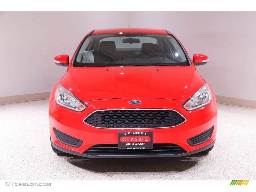 2017 Focus SE Sedan - Race Red / Charcoal Black photo #2