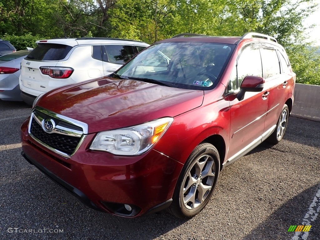 2015 Forester 2.5i Touring - Venetian Red Pearl / Gray photo #1