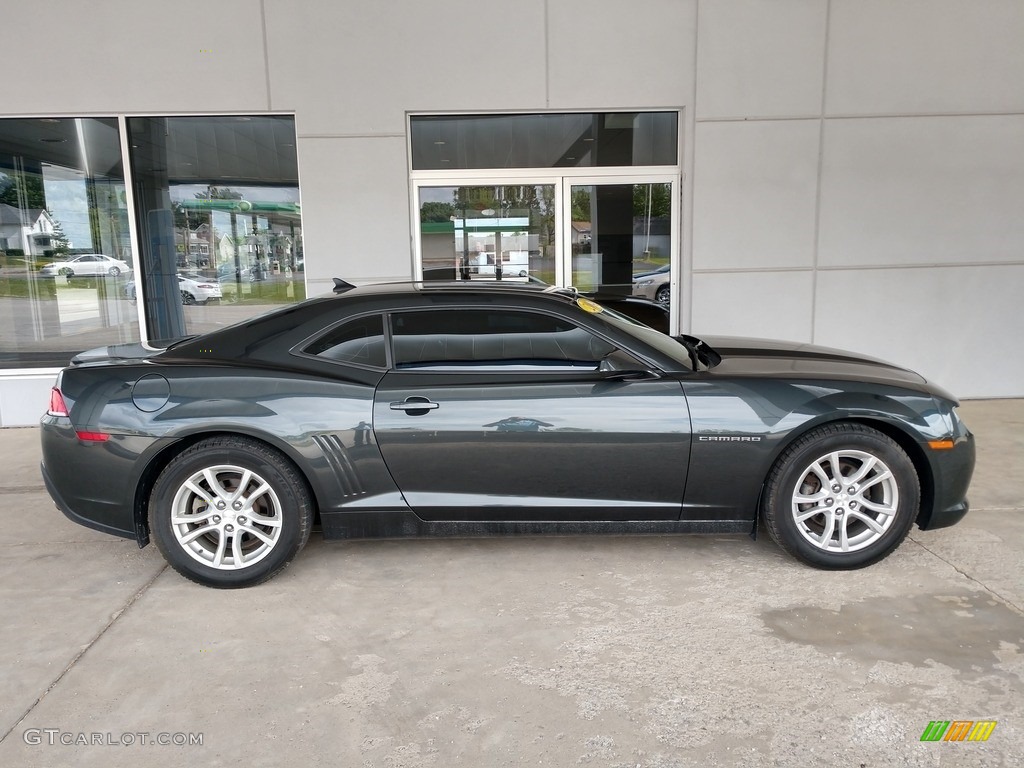 2014 Camaro LS Coupe - Ashen Gray Metallic / Black photo #3