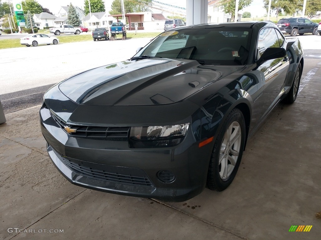 2014 Camaro LS Coupe - Ashen Gray Metallic / Black photo #8