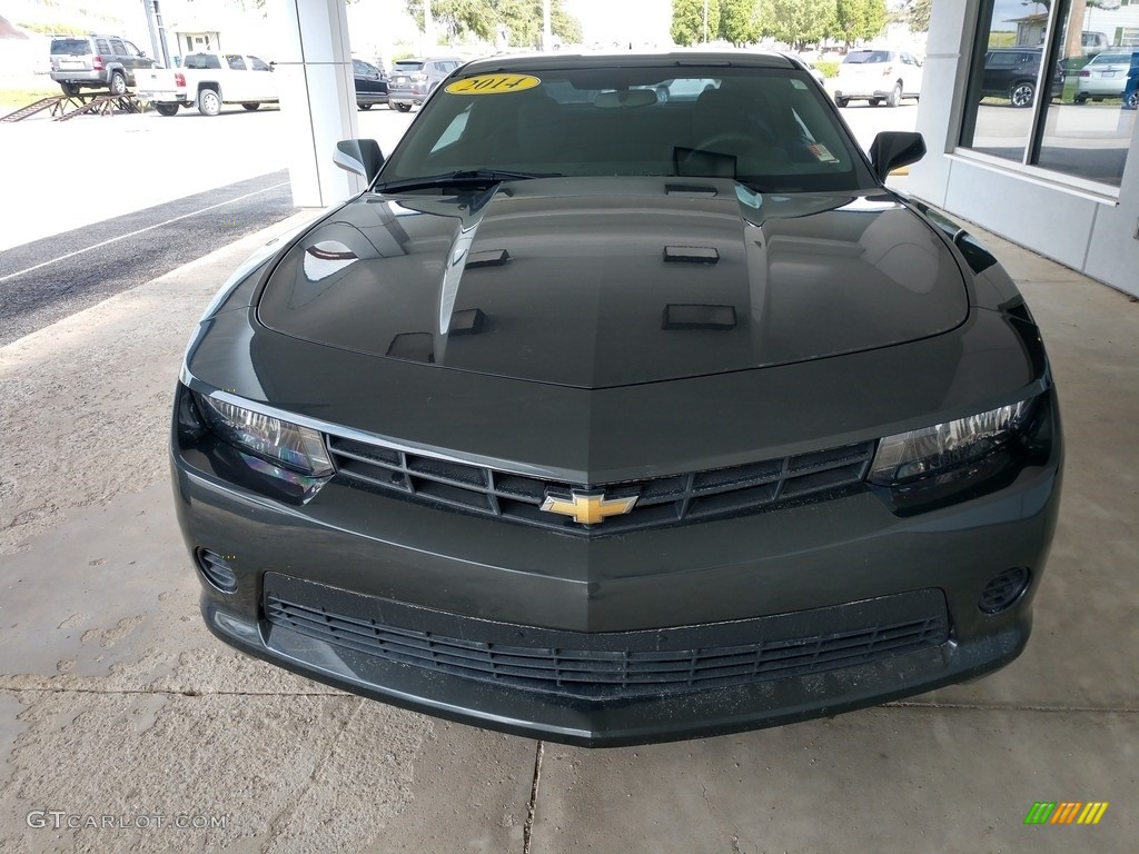 2014 Camaro LS Coupe - Ashen Gray Metallic / Black photo #9