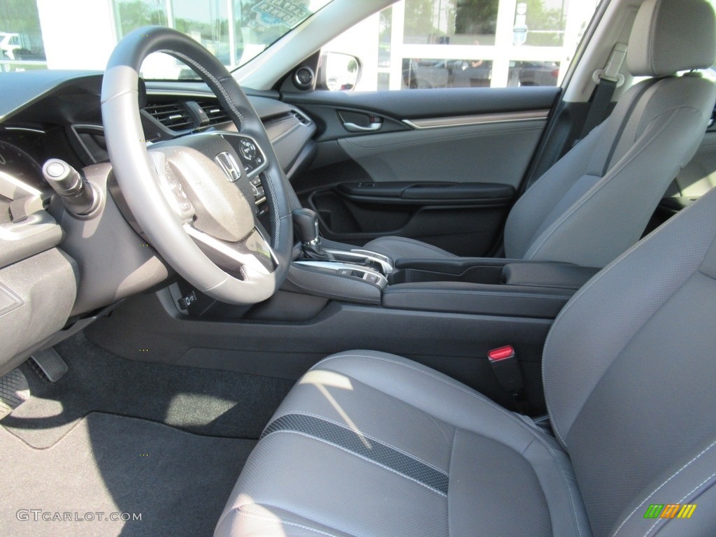 2020 Civic EX-L Sedan - Modern Steel Metallic / Gray photo #10