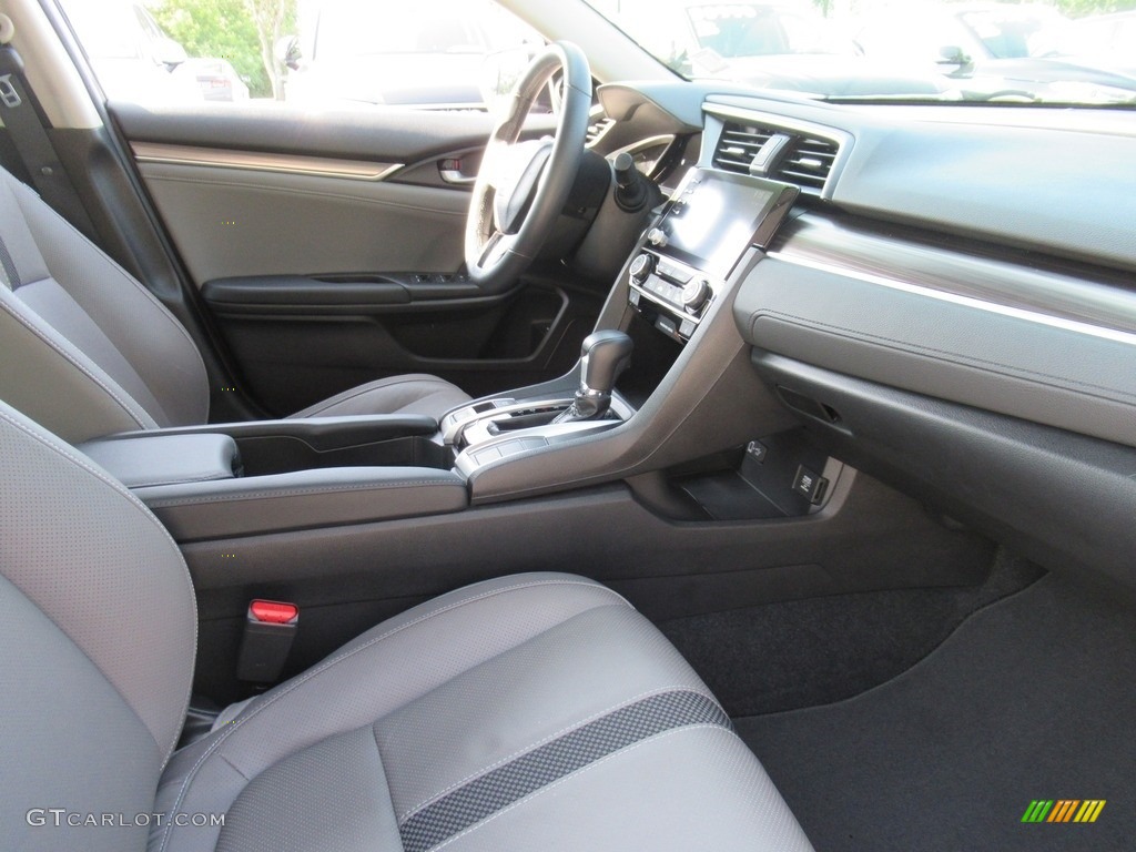 2020 Civic EX-L Sedan - Modern Steel Metallic / Gray photo #12