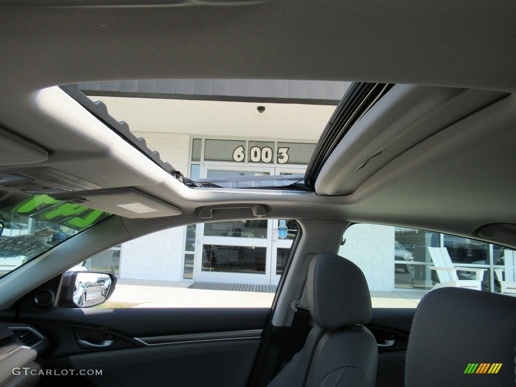 2020 Civic EX-L Sedan - Modern Steel Metallic / Gray photo #14