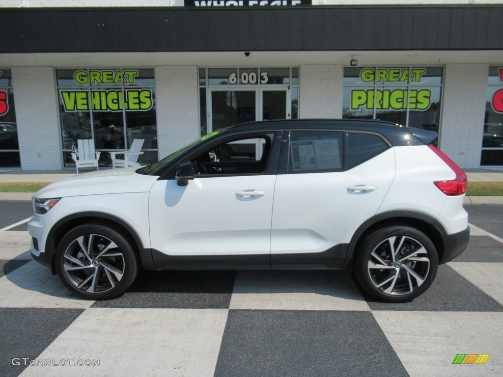 2021 XC40 T5 R-Design AWD - Crystal White Metallic / Charcoal photo #1