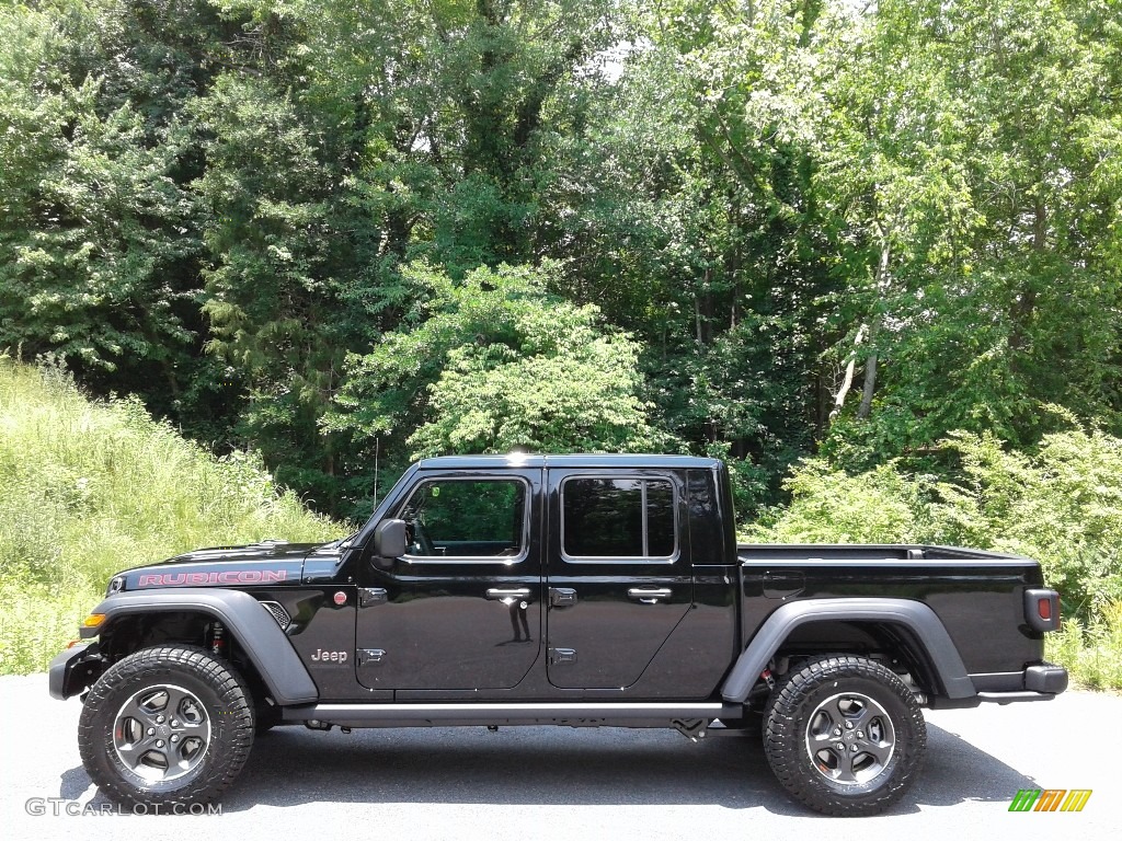 2021 Gladiator Rubicon 4x4 - Black / Black photo #1