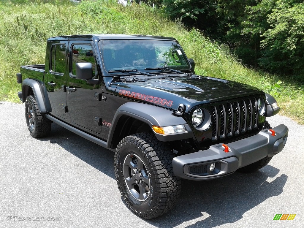 Black 2021 Jeep Gladiator Rubicon 4x4 Exterior Photo #142071002