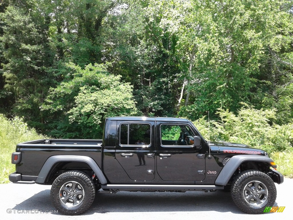 Black 2021 Jeep Gladiator Rubicon 4x4 Exterior Photo #142071035