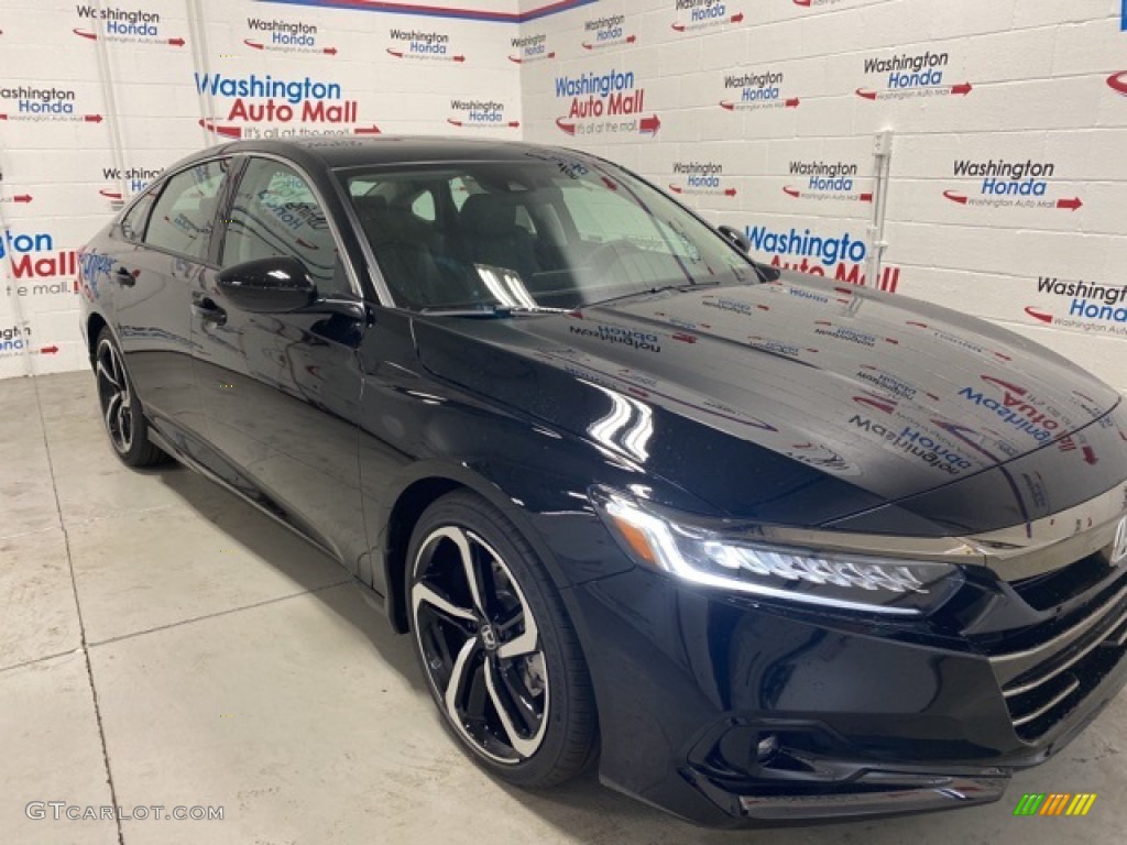 2021 Accord Sport SE - Crystal Black Pearl / Black photo #2
