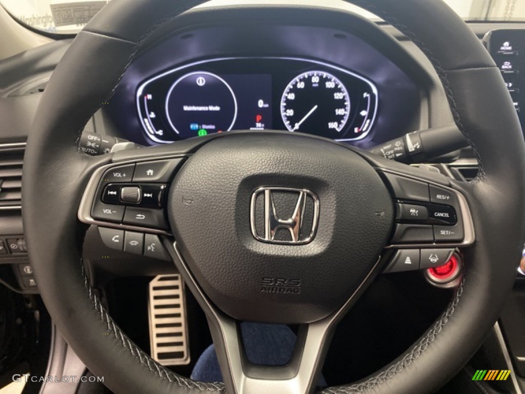 2021 Honda Accord Sport SE Black Steering Wheel Photo #142071518